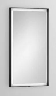 Alape DESIGN MIRRORS Zrkadlo 450x800 s LED osvetlením v čiernom ráme SP.FR450.S1