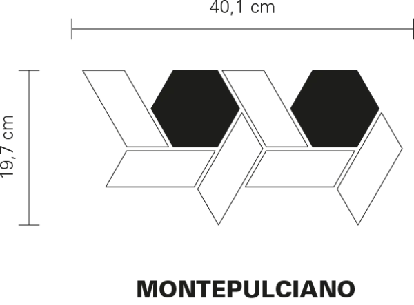 Bisazza  MARMO Montepulciano Terra Lux 20x40cm, 10mm lesk