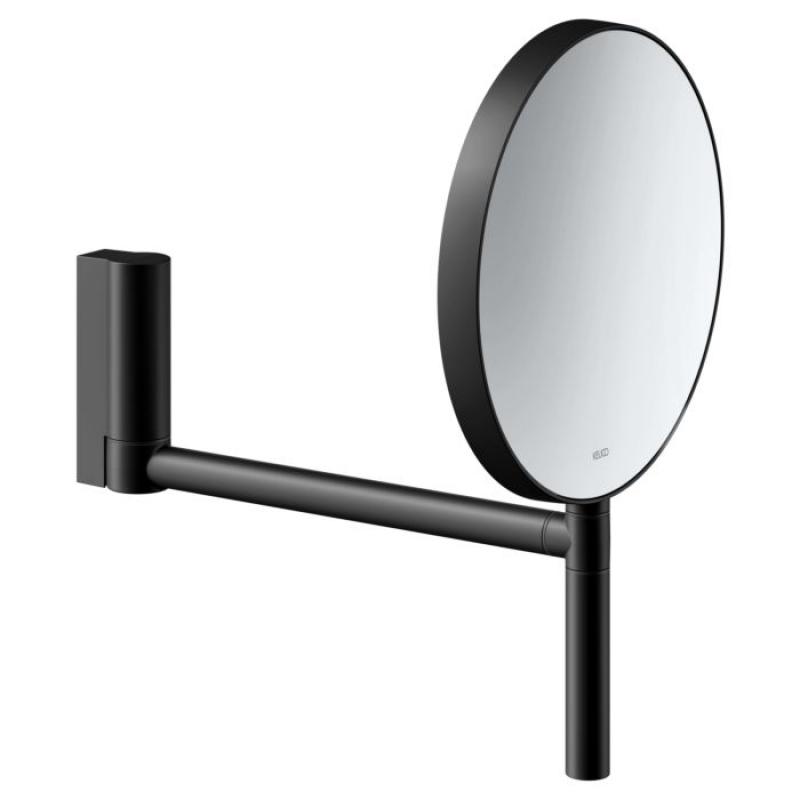 Keuco PLAN kozmetické zrkadlo bez osvetlenia, nástenný model, BLACK