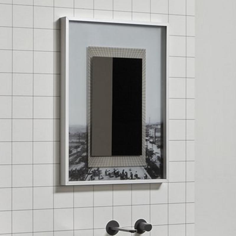 Antonio Lupi COLLAGE WHITE, zrkadlo s potlačou s troma vrstvami, 75X54 cm, WHITE309