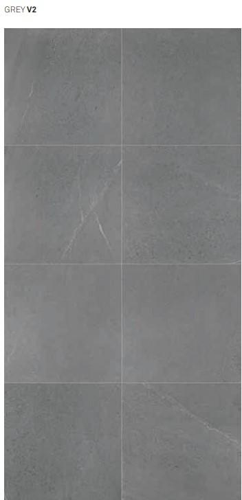 Keope CHORUS, Grey, White, dlažba, 30X60 cm, hrúbka 9 mm, Natural R9, rektifikovaná