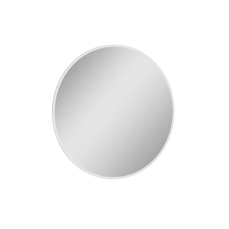 Lotosan SAND ROUND, okrúhle zrkadlo s LED podsvietením, s bielym rámom