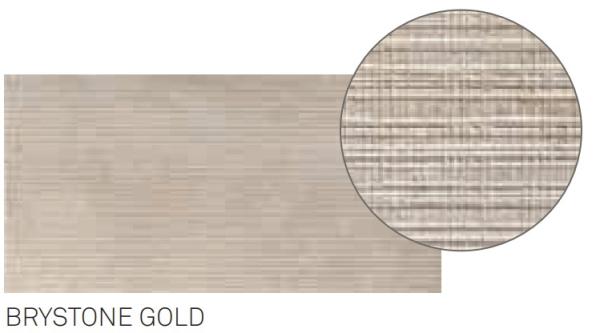 Keope BRYSTONE Gold,  Decoro Crossing 3D, 60X120 cm, hrúbka 9 mm, Natural R9, DY2B