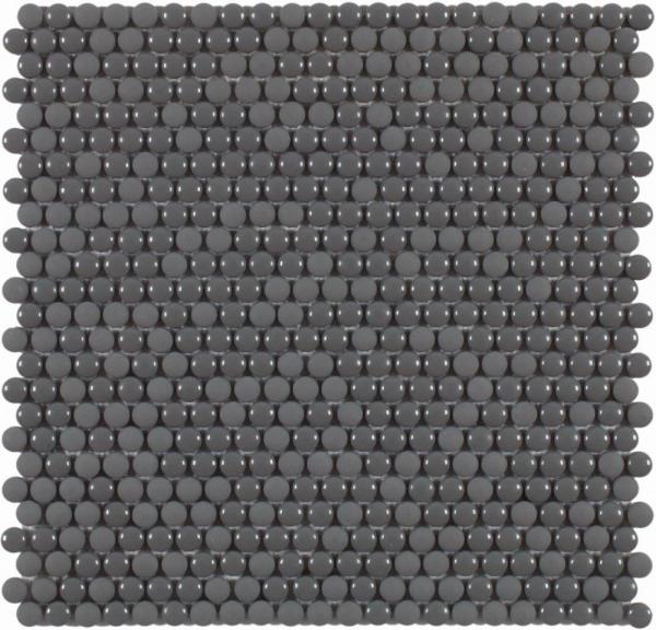Dune SKLENENÁ MOZAIKA F Dots Grey 28,2x28,5cm satin, 6mm 187535