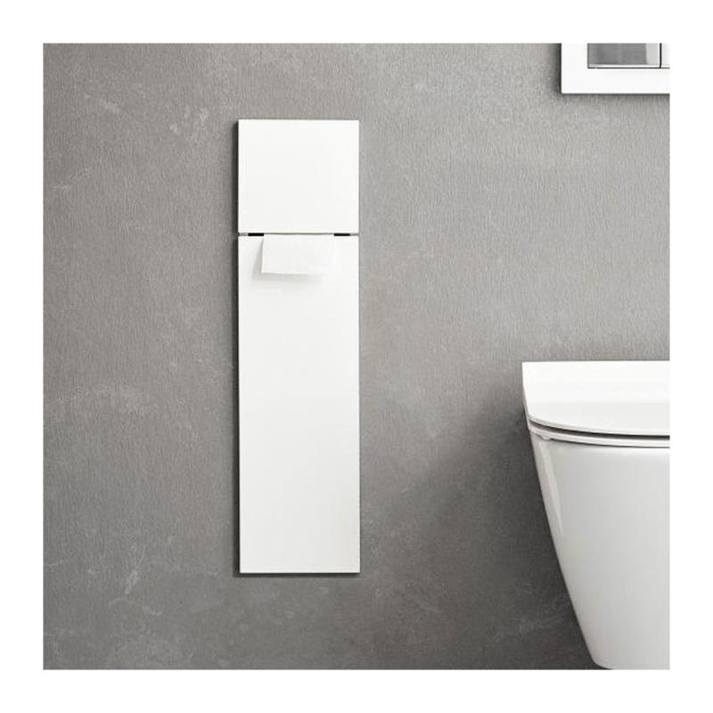 Emco ASIS Module Pure  vstavaná skrinka na WC kefu + toaletný papier 170x600 mm 975551302