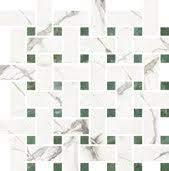 Fioranese MARMOREA INTENSA Mozaika Weave- Bianco Luce 74x148cm 10mm   M51MS2L