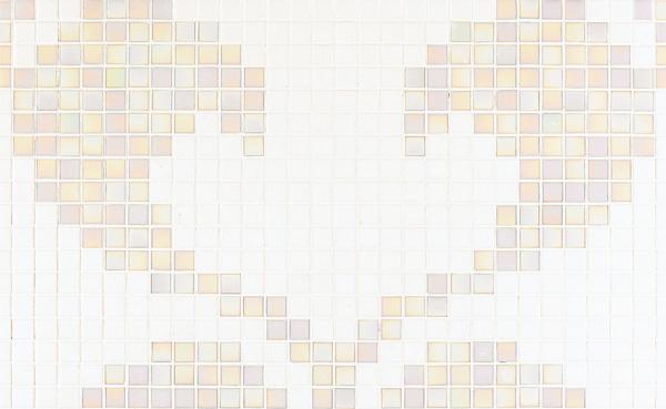 Bisazza  HEARTS WHITE 20x20mm mozaika
