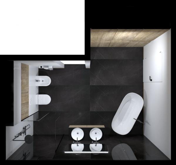 Inalco STORM Negro 160x160cm 6mm natural
