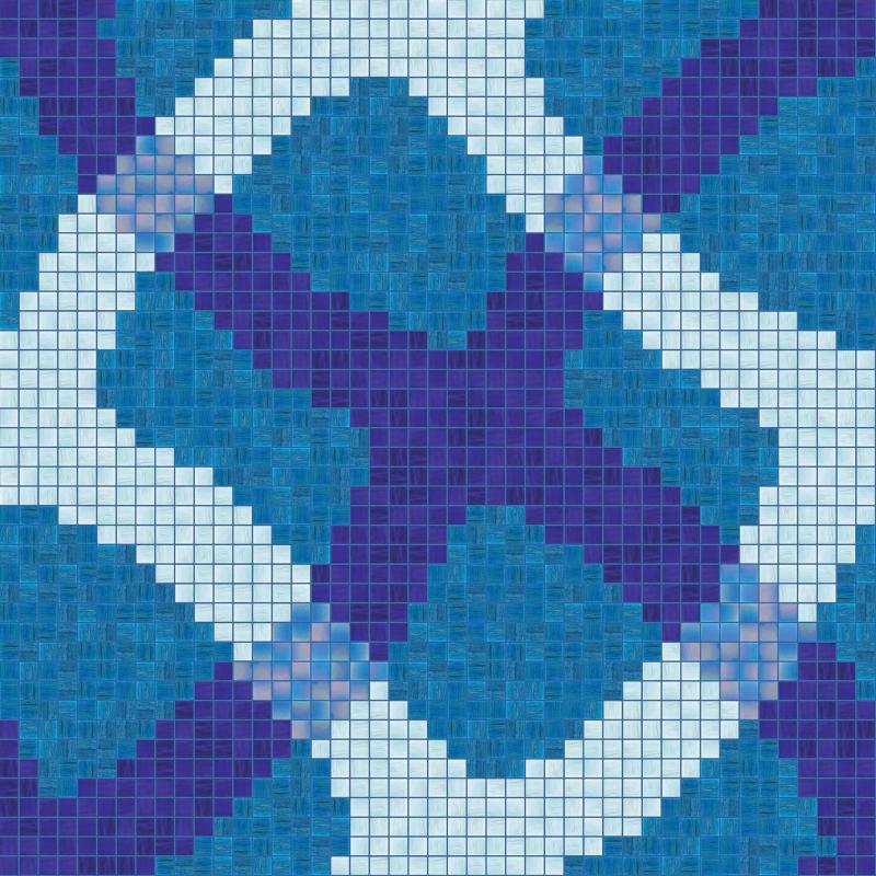Bisazza  MIRAGE BLUE 10x10mm mozaika
