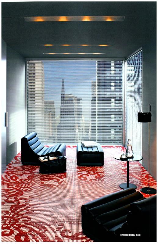 Bisazza  EMBROIDERY RED 12x12mm mozaika