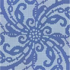 Bisazza  EMBROIDERY BLUE 12x12mm mozaika