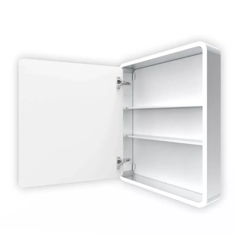 LOTOSAN ARCA, zrkadlová skrinka, biela, 60X70X11 cm, LN335CI