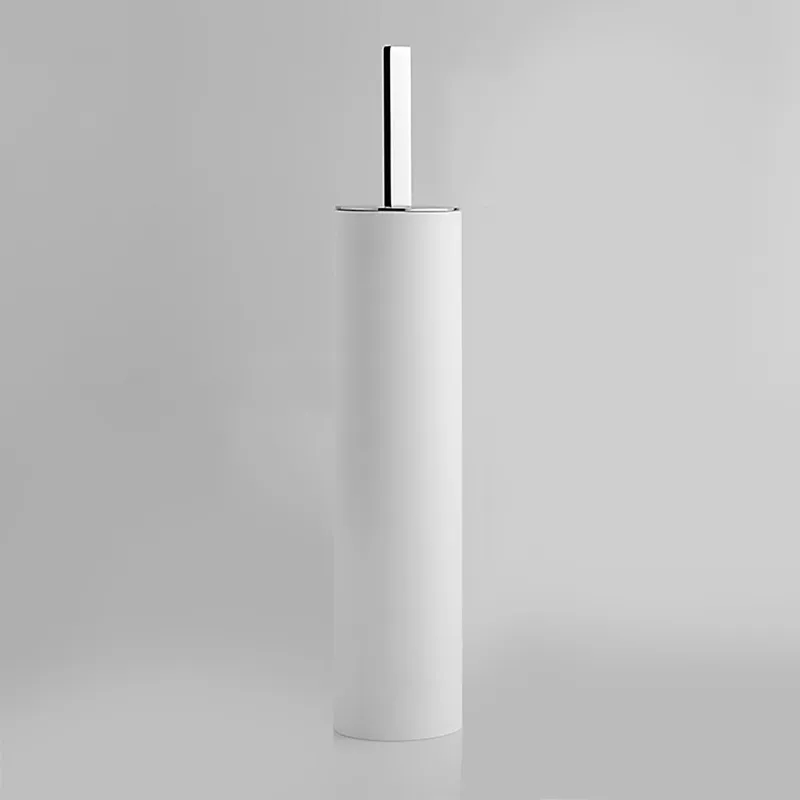 Antonio Lupi JUST,  držiak na toaletnú kefu z bielej živice, 44X8X8 cm