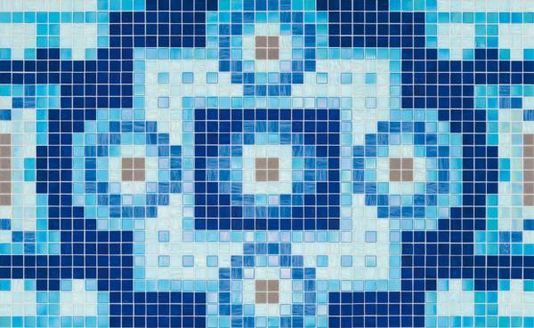 Bisazza  SILK BLUE 20x20mm mozaika