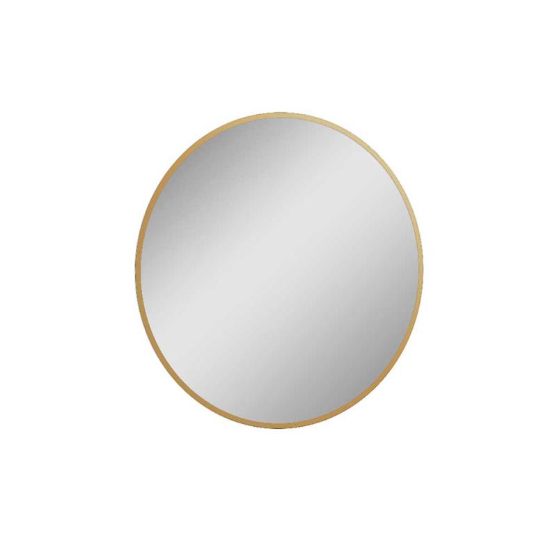 Lotosan SAND ROUND, okrúhle zrkadlo s LED podsvietením, so zlatým rámom