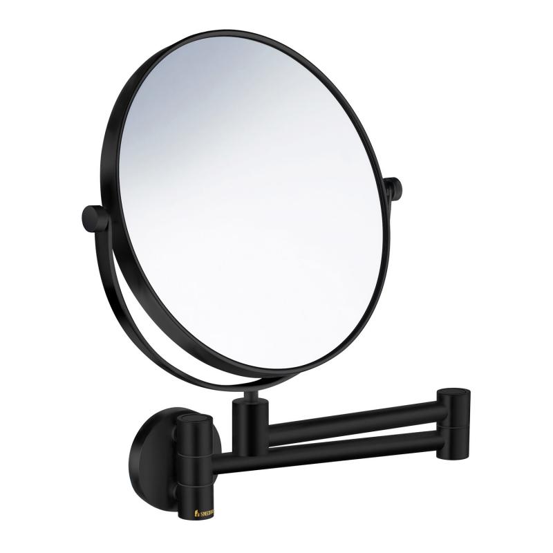 Smedbo  OUTLINE kozmetické zrkadlo  nástenné , Čierna matná FB458