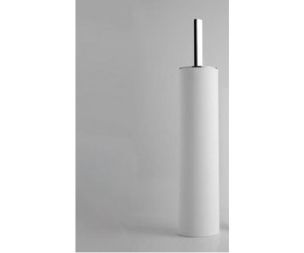 Antonio Lupi JUST,  držiak na toaletnú kefu z bielej živice, 44X8X8 cm