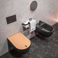 Artceram THE ONE toaleta závesná  35x52cm THV001 17 čierna matná