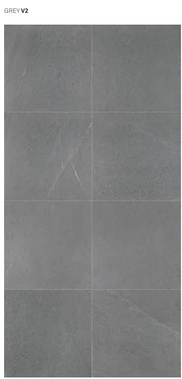 Keope CHORUS, Grey, White, dlažba, 30X120 cm, hrúbka 9 mm, Natural R9, rektifikovaná